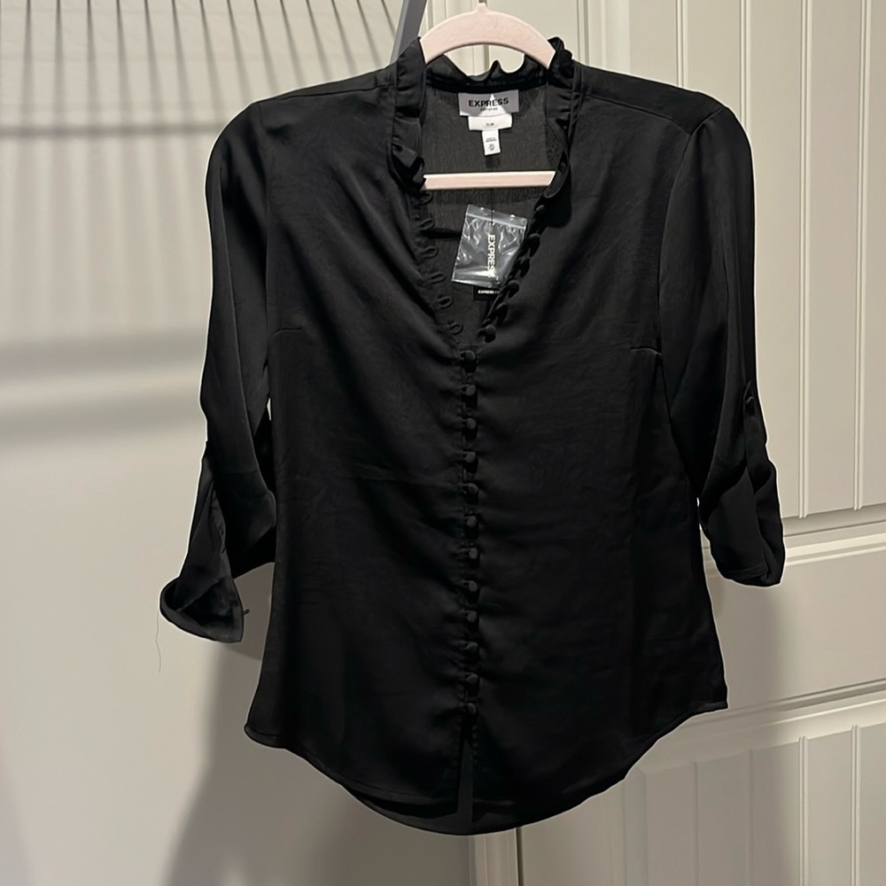 NWT Black Express Blouse Size XS